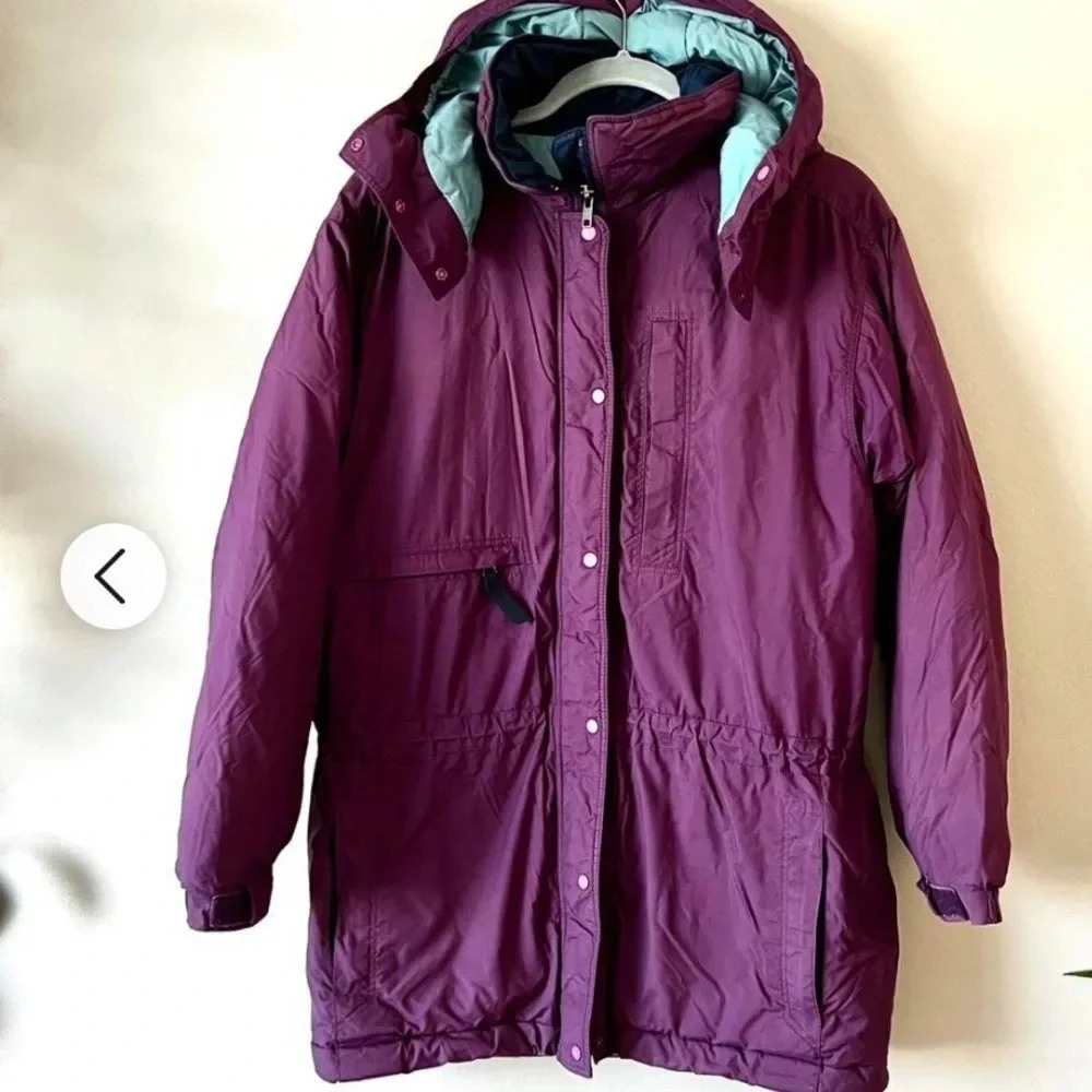 Vintage Patagonia hooded parka purple size small